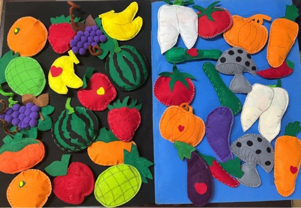 야채, 과일 펠트 교구재